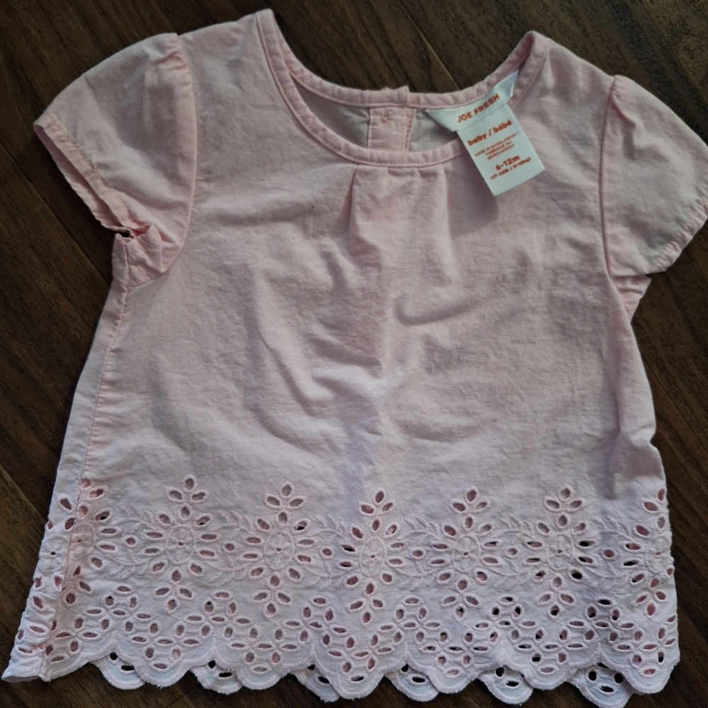 💥Buy2Get1Free💥Pink Lace Blouse with Short Sleeves